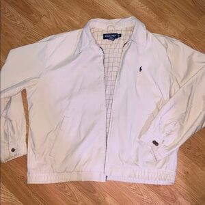 Mens Vintage Polo Golf Cream Jacket